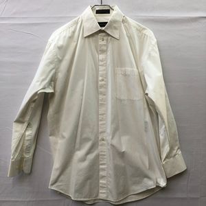 Clairborne Men's White 100% Cotton Button Down 15 1/2 Medium